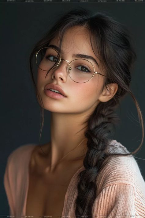 21 Hairstyles for Women with Glasses: Stylish to Complement - Adore Charlotte Female Glasses Fashion, Woman Glasses Aesthetic, Female With Glasses, Glasses On Women, Girls With Glasses Aesthetic, Women’s Glasses Trends 2024, Hairstyles For Women With Glasses, Geometric Glasses For Women, Women With Glasses