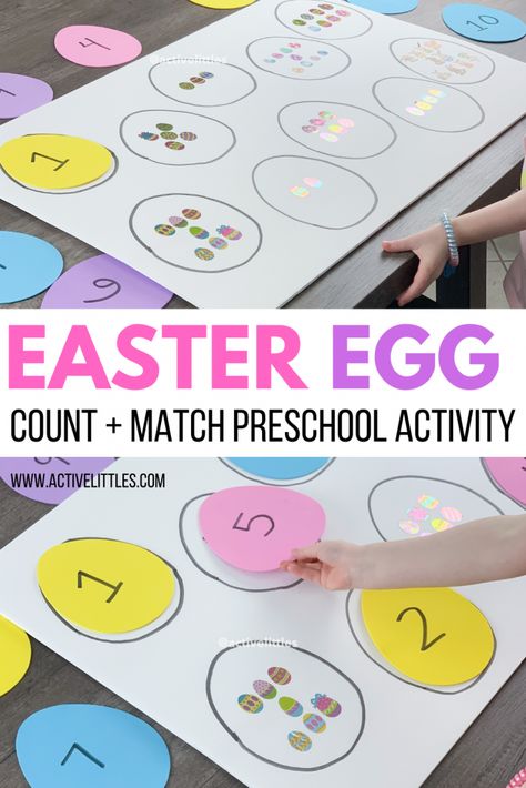 Play For Preschoolers, Easter Math Activities, Easter Activities For Preschool, Printable Easter Activities, Easter Lessons, Easter Worksheets, Easter Crafts Preschool, Easter Math, Easter Week