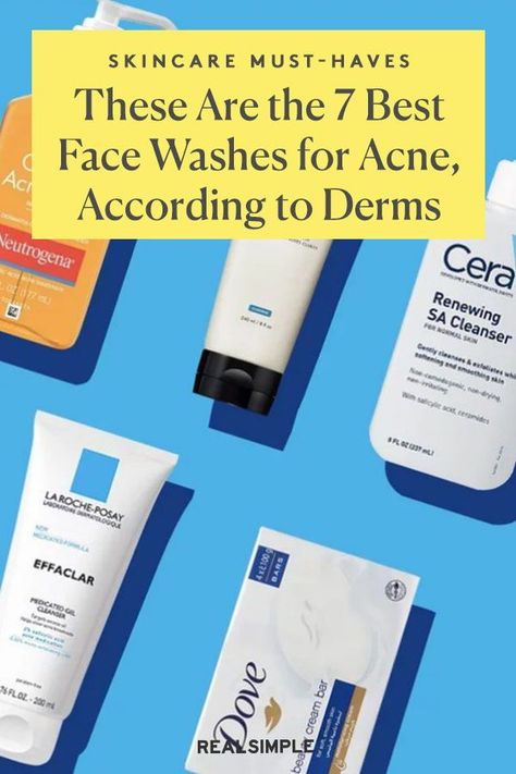 Best Face Washes For Acne, Best Facial Cleanser For Acne, Best Face Wash For Acne Prone Skin, Face Wash For Acne Prone Skin, Teen Acne Skincare Routine, Face Products For Acne, Best Acne Face Wash, Face Washes For Acne, Best Face Wash For Acne