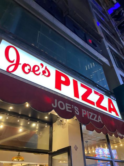 Joes Pizza, Pizza New York, New York Style Pizza Aesthetic, Joes Pizza New York, New York City Pizza, New York City Pizza Aesthetic, Joe’s Pizza Nyc, Pizza Place, Nyc Food