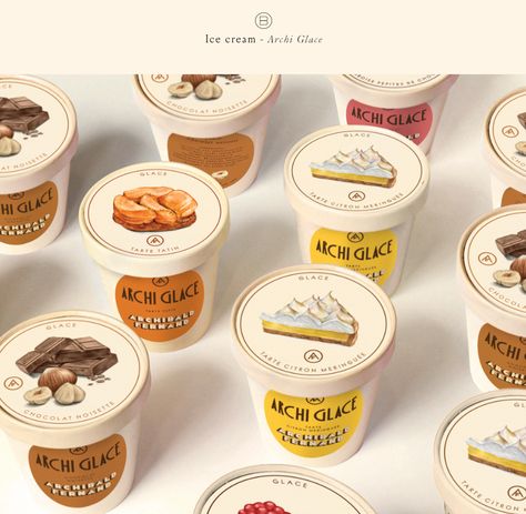 Big Fernand on Behance Ice Cream Tub Design, Ice Cream Cup Design, Ice Cream Cups Packaging, Ice Cream Cups Design, Dessert Packaging Design, Cream Photography, Ice Cream Logo, Cream Packaging, Gelato Ice Cream