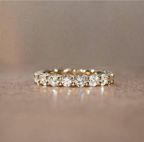 Moissanite Wedding Band, 2.5mm Round Cut Moissanite Stacking Ring, Stackable Band, Anniversary Ring, Wedding Ring, Matching Ring,Bridal Ring Wedding Ring Matching, Round Cut Ring, Diamond Engagement Band, Gold Stacking Ring, Stackable Wedding Bands, Moissanite Band, Ring Matching, Art Deco Wedding Rings, Diamond Eternity Ring