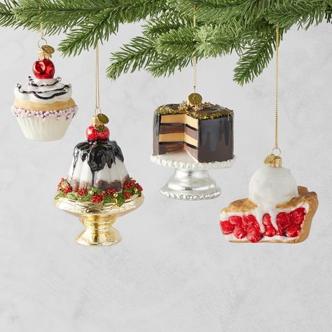 Ornaments | Williams Sonoma Food Christmas Ornaments, Pretty Christmas Ornaments, Food Christmas, Ideas Navidad, Food Ornaments, Handmade Christmas Tree, Christmas Feeling, Candy Christmas Decorations, Christmas Trends