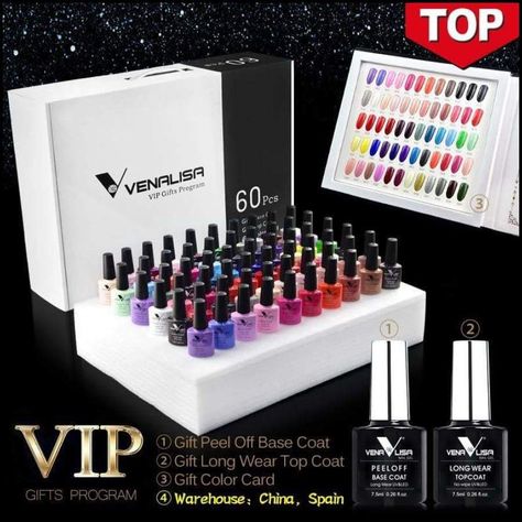 #61508 new 60 fashion color Venalisa gel polish varnish color gel polish for nail art.