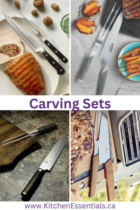 Upgrade your carving experience with Kitchen Essentials' premium carving sets! Whether you're hosting a holiday feast or crafting everyday meals, our carving tools combine precision, durability, and elegance. Each set includes a finely honed carving knife and fork, designed for smooth, controlled slicing through any roast, turkey, or ham. Best Knife Set, Holiday Turkey, Roast Turkey, Holiday Feast, Knife And Fork, Everyday Meals, Carving Knife, Meat Cuts, Carving Tools