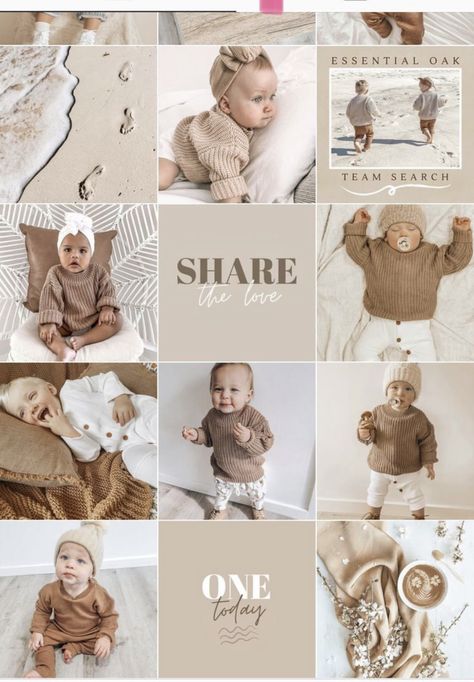 Create Canva Templates, Kids Branding Design, Baby Logo Design, Instagram Puzzle Feed, Puzzle Feed, Instagram Feed Layout, Instagram Puzzle, Baby Logo, Kit Bebe