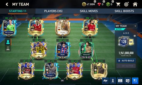 My team in fifa Akun Fifa, Fifa Mobile Team, Fifa Teams, Fifa Mobile, Biblical Artwork, Fifa Ultimate Team, Mobile Skin, One Piece Gif, Set Active