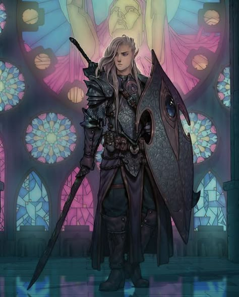 Elf Things, Elf Paladin, Dnd Elves, Elf Characters, Pathfinder Character, Elves Fantasy, Elf Art, Paintings And Drawings, Dungeons And Dragons Characters