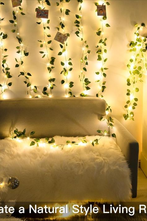 suddus Vine with Fairy Lights Battery Operated, 33ft100 LED Pothos String Lights with Remote, Leaf Lights for Bedroom, Room, Wall, Garden, Party, Wedding Decor(Warm White) Leaf Lights, Fairy Lights Room, Purple Room Decor, Fairy Lights Bedroom, Lights For Bedroom, Purple Rooms, Garden Whimsy, Redecorate Bedroom, Wall Garden