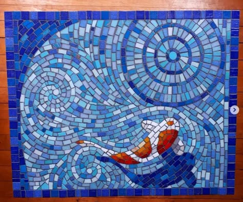 Pond Table, Pool Area Ideas, Table Mosaic, Home Wall Painting, Fish Ideas, Mosaic Art Projects, Mosaic Murals, Mosaic Tile Art, Mosaic Decor