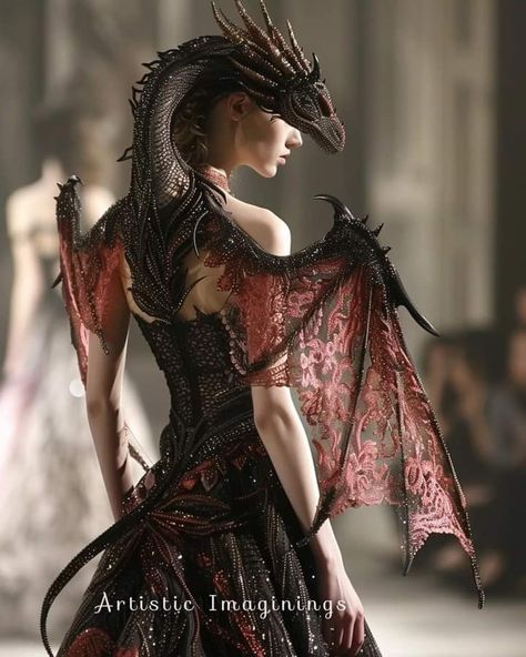 Dragon Lady Costume, Dragon Princess Costume, Dragon Inspired Dress, Dragon Inspired Outfits, Dragon Corset, Dragon Costume Women, Miss Universe National Costume, Fashion Design Inspiration Board, Rachel Green Outfits