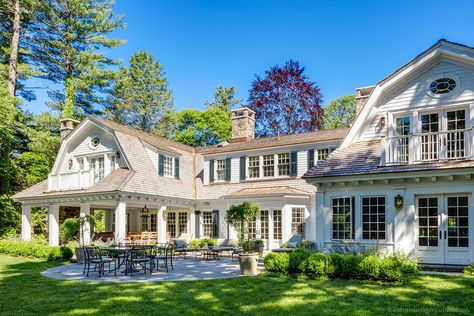 U Shaped Houses, Patrick Ahearn Architect, Patrick Ahearn, Gambrel Style, Clapboard Siding, Luxury Exterior, Gambrel Roof, Save File, Dutch Colonial