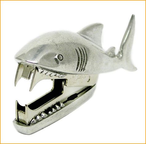 Cute stapler remover Cool Office Gadgets, Staple Removers, Staple Remover, Office Gadgets, Shark Bites, Cool Office, Cool Stuff, Cool Items, Cool Gadgets