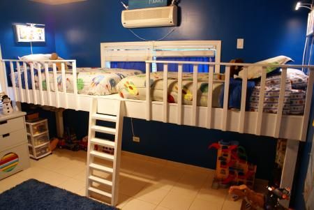 Double Loft Bed, Double Loft Beds, Room Beds, Diy Loft, Diy Loft Bed, Bed Platform, Bunk Bed Designs, Kids Bunk Beds, Bed Plans