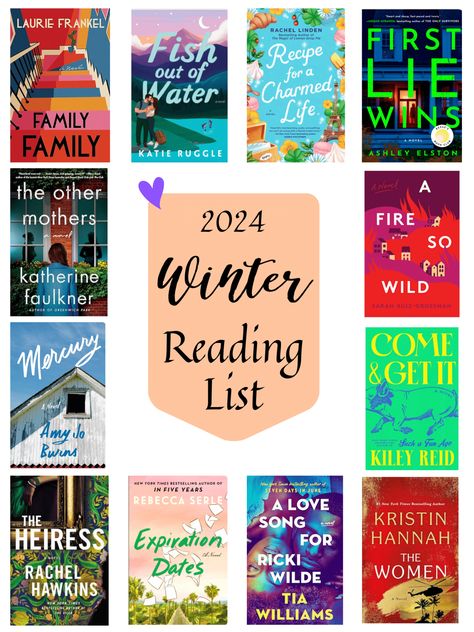 2024 Winter Reading List Books To Movies, Winter Reading, Best Books List, Indie Bookstore, Reading Post, List Of Books, Winter Books, Come & Get It, Other Mothers