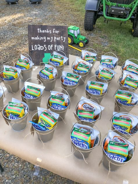 Tractor Birthday Party Snacks, Tractor Party Snacks, Tractor Food Ideas, Three Farm Birthday, Tractor Theme Birthday Party Food, Farm Party Snack Ideas, Tractor 3rd Birthday Party, Tractor Theme 2nd Birthday Party, Tractor First Birthday Party