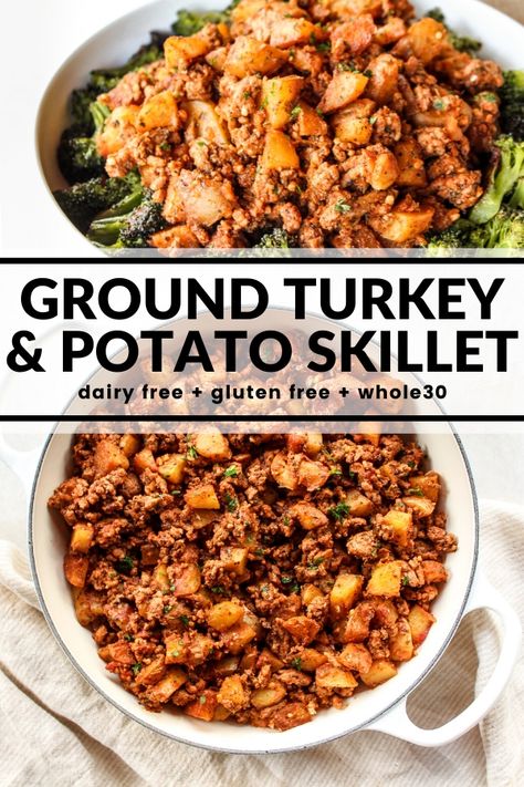 Turkey Potato, Healthy Turkey Recipes, Potato Skillet, Ground Turkey Recipes Healthy, Healthy Turkey, Health Dinner, Turkey Dinner, Ground Turkey Recipes, Health Dinner Recipes