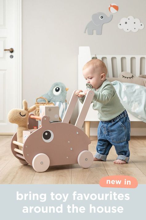 Practice first steps with this Ozzo walker in a cute powder colour, ideal from 12 months or when your baby takes those first steps. This versatile walker serves as both a walking companion and a doll pram, allowing your child to transport their favorite toys around the house. Doll Pram, Kids Motor Skills, Done By Deer, Dolls Prams, Development Activities, Activity Toys, Kids Store, See Me, Motor Skills