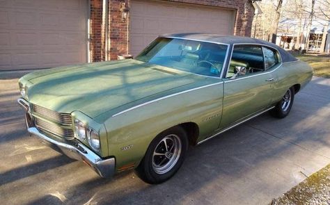 This 1970 Chevelle Malibu may want to grow up to be a Super Sport. It already has the wheels and rear bumper insets. Just a little rust in places. #Chevelle, #Chevrolet, #Malibu Chevy Chevelle Malibu, 67 Chevelle Malibu, Chevrolet Chevelle Malibu, 1966 Chevelle For Sale, 1972 Chevelle Malibu, 1970 Chevelle, Chevrolet Chevelle, Second Best, Chevrolet Malibu