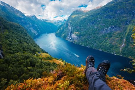 Types Of Climbing, Norwegian Fjords, Cycling Touring, Norway Travel, Remote Island, Urban Setting, Autumn Scenery, Nature Images, Nature Travel