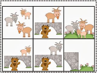 The Activity Mom - Sequencing Cards Printable - The Activity Mom 3 Billy Goats Gruff Activities, Billy Goats Gruff Activities, Billy Goats Gruff Story, 3 Billy Goats Gruff, Prek Themes, Fairy Tale Activities, Nursery Rhymes Preschool, Fairy Tales Unit, Three Billy Goats Gruff