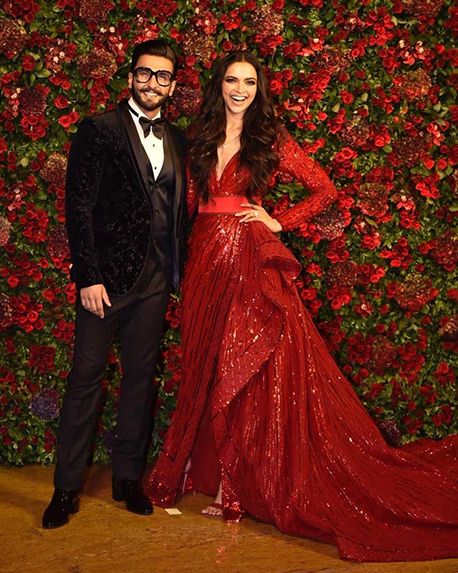 Deepika Padukone Reception, Indian Reception Outfit, Deepika Padukone And Ranveer Singh, Red Wedding Gowns, Indian Reception, Reception Outfit, Deepika Padukone Style, Reception Look, Reception Gown