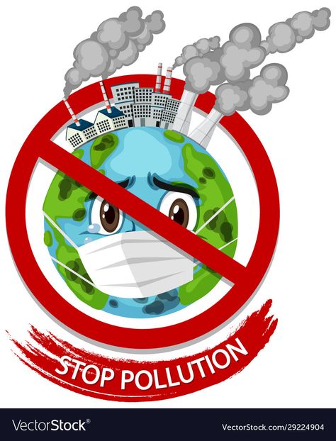 Air Pollution Project, Pollution Pictures, Stop Pollution, Air Pollution Poster, Mask Illustration, Environment Quotes, Wearing Mask, Creative Kids Crafts, Beautiful Night Images