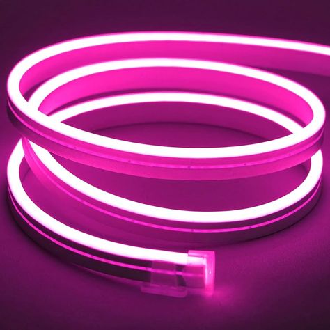 Amazon.com: Meijiajia LED Neon Strip Lights, Pink 12V/16.4ft, Flexible Diffuser, Cuttable & Bendable Waterproof Silicon, for Sign Custom, Decor & Mood Lighting. [Power Adapter not Included] : Tools & Home Improvement Neon Strip Lights, Led Rope, Rope Lights, Neon Design, Novelty Lighting, Mood Lighting, Led Neon Lighting, Ceiling Fan In Kitchen, Strip Lights