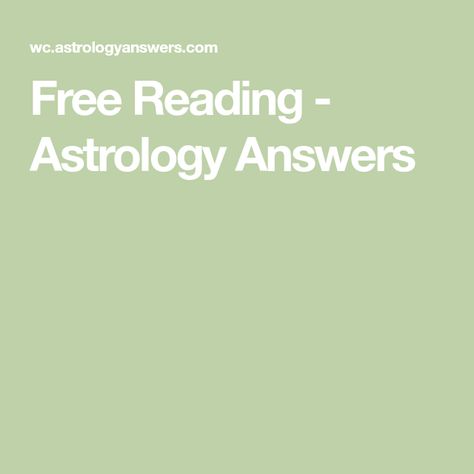 Free Reading - Astrology Answers Crossroads In Life, Free Astrology Reading, Astrology Reading, Astrology Chart, True Purpose, My Pleasure, Career Success, Meeting Someone, Free Reading