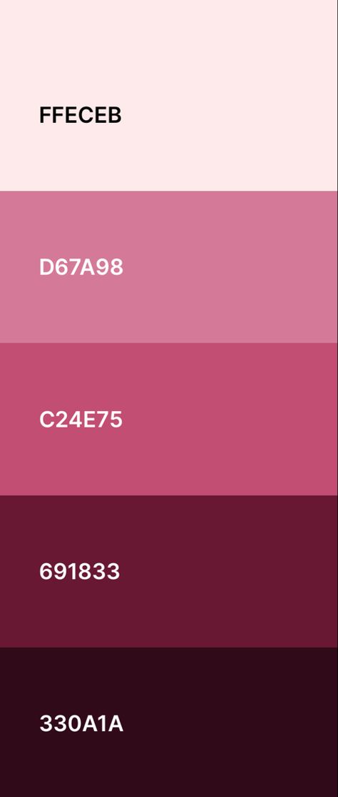 Valentines Day Color Palette, Valentine Color Palette, Valentines Colors, Day Color Palette, Palette Design, Color Schemes Colour Palettes, Pink Shades, Valentine Coloring, Color Codes