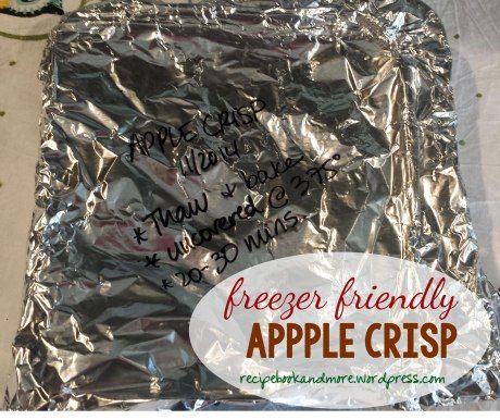 Did you know you can freeze Apple Crisp - so easy and delicious - make a bunch in the fall and enjoy all winter Freeze Apple Crisp, Freezer Desserts, Freezer Cookies, Best Freezer Meals, Freezer Cooking Recipes, Freezing Apples, Apple Crisp Recipe, Apple Treat, Frozen Potatoes