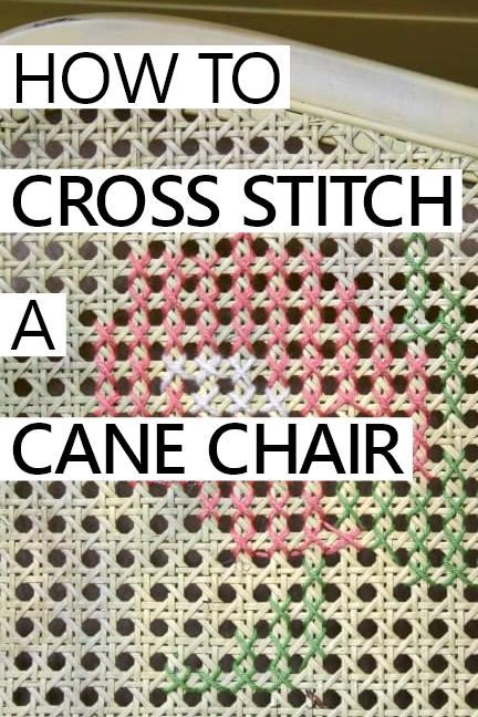 how to cross stitch a cane chair Bentwood Rocker, Rocking Chair Makeover, Unique Cross Stitch, Stitch Witchery, Cane Chair, Upcycled Home Decor, Diy Cross Stitch, Upcycled Crafts, Living Room Diy