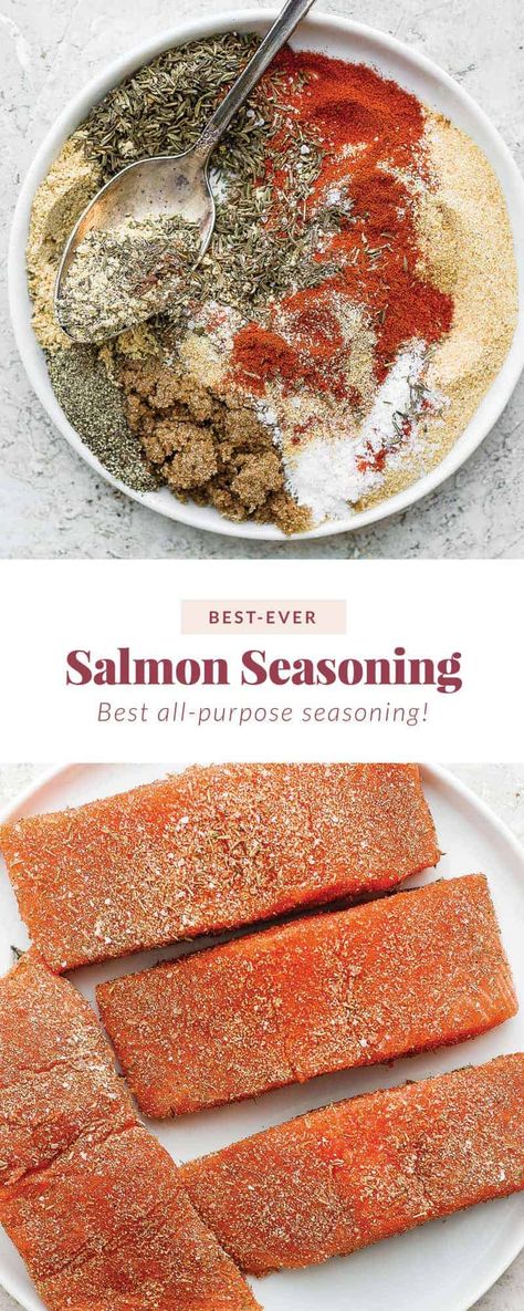 Salmon Seasoning Baked, Salmon Seasoning Recipe, Grilled Salmon Seasoning, Best Chicken Seasoning, Homemade Chili Seasoning, Spice Cupboard, Salmon Marinade, Homemade Cajun Seasoning, Salmon Spices