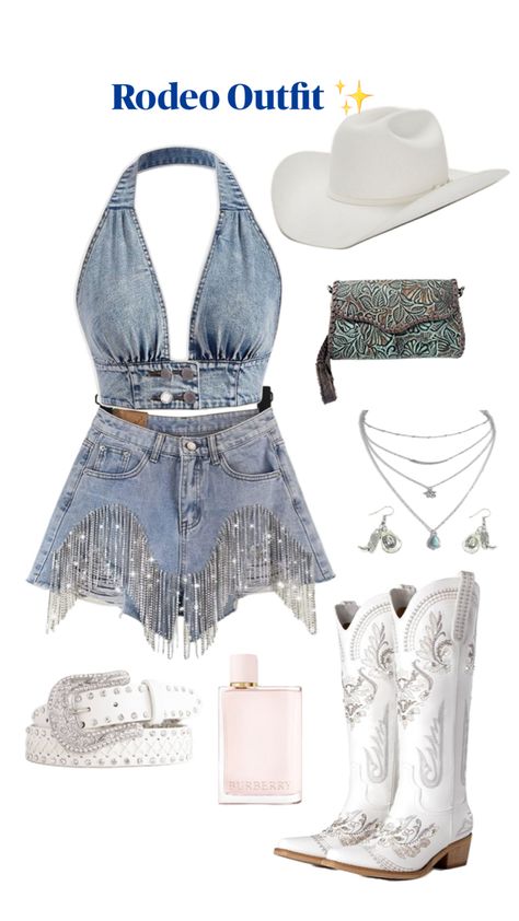 2024 | fashion | cowgirl look | western fashion | boots | shorts | sparkle ✨ Fuerza Regida Concert, Hoedown Outfit, Fuerza Regida Concert Outfit, Disco Cowgirl Aesthetic, Cowgirl Party Outfit, Western Disco, Boots Shorts, Look Western, Fuerza Regida