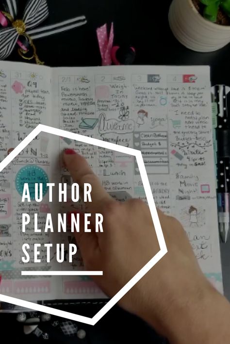 Author Planner Setup Writer Planner, Miracle Morning Book, Writer Journal, Hobonichi Techo Cousin, Author Planner, Author Aesthetic, Writer's Desk, Author Tips, Chic Sparrow