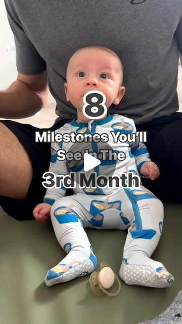 Dr. Lindsey Sandys, OTD, OTR/L on Instagram: "Is your baby celebrating their 3-month milestone? You’ll begin to notice them smiling more and experimenting with their voice. They might coo and gurgle, showing excitement when they see familiar faces. As they engage more with their surroundings, you may also see them reaching for objects and begin enjoying tummy time more and more. 🥰

It’s best to contact your pediatrician or OT if you’re seeing the following past the 4 month mark:

🚼 Doesn’t grasp and hold objects.

🚼 Cannot support their head well during tummy time.

🚼 Doesn’t pay attention to new faces, or seems very frightened by new faces or surroundings.

🚼 Crosses their eyes most of the time (Occasional crossing of the eyes is normal in these first months.)

🚼 Doesn’t bring objec 3-4 Month Milestones, Infant Milestones By Month, Family Photos With 2 Month Old, 4 Month Milestones, Tummy Time Activities 3 Months, 3 Month Milestones, 3rd Month Baby, 3 Month Old Milestones, Milestones For Babies