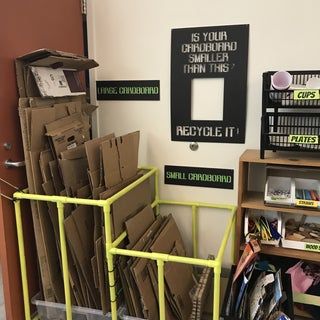 The Cardboard Corral : 3 Steps (with Pictures) - Instructables Cardboard Box Storage, Art Classroom Organization, Classe D'art, Cardboard Storage, Stem Classroom, Art Studio Organization, Floor Plans 2 Story, Art Classroom Decor, Barndominium Ideas Floor Plans