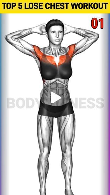 Chest Reduction Workout Women, Home Chest Workout Women, Chest Reduce Workout Women, Women Chest Workout, Chest Exercises For Women Gym, Chest Exercises For Women, Chest Day Workout, Chest Workout Women, Standing Workout