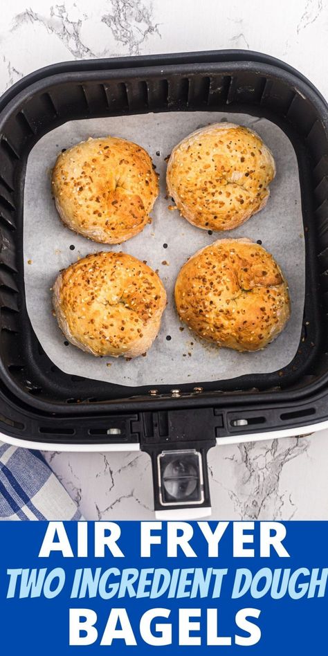 Low Fodmap Air Fryer, Self Rising Flour Recipes Air Fryer, Self Raising Flour Bread Recipes, Air Fryer Recipes Bagels, Air Fryer Greek Yogurt Bagels, Greek Yogurt Bagel Bites Air Fryer, Greek Yogurt Bagels, Two Ingredient Bagels, Homemade Bagels With Greek Yogurt