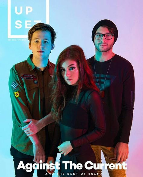 In love with the @upsetmagazine cover with against the current Kurt Hugo Schneider, Chrissy Constanza, Against The Current, Chrissy Costanza, Band Photography, In Love, Band, Music