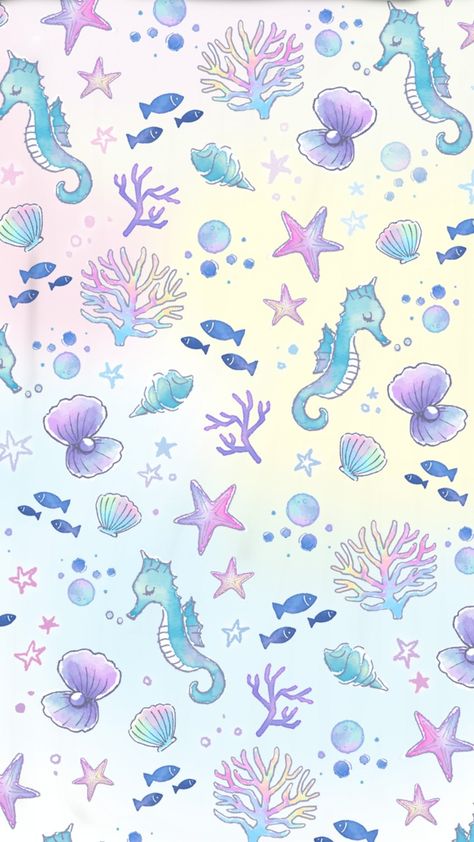 Papel de parede wallpaper mar sea animais aninals cavalo marinho seahorse peoxes fishes perolas meitu meitu app Wallpaper Iphone Mermaid, Summer Wallpaper Iphone, Mermaid Background, Mermaid Wallpapers, Mermaid Theme Party, Fruit Wallpaper, Pretty Backgrounds, Mermaid Theme, Sea Theme