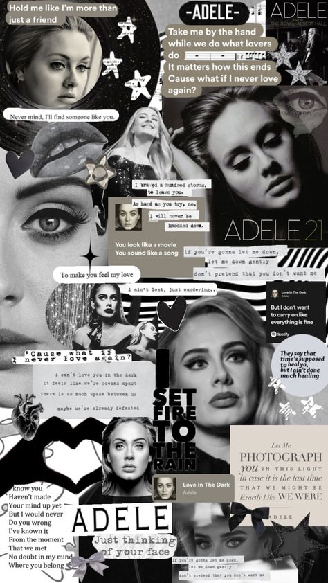 Adele Wallpaper Lyrics, Adele Daydreamer, Adele 19, Adele 21, Adele Albums, Adele Lyrics, Adele Wallpaper, Adele 25, Adele Music