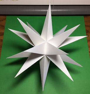 Papercrafts and other fun things: A STEM Project: A Great Stellated Dodecahedron Mod... Advent Symbols, Stellated Dodecahedron, First Sunday Of Advent, Geometry Lessons, Moravian Star, Platonic Solid, Star Template, Star Paper, The Pyramids