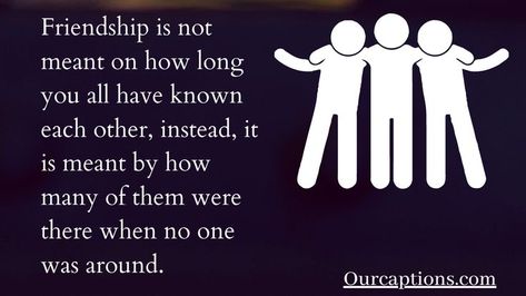 Don't count the years of friendship. What matters is how true your friend is to your friendship. Friendship Instagram Quotes| Funny Friendship Quotes For Instagram| Aesthetic Best Friendship Captions and Quotes| Short Friendship Quotes| Friendship captions Instagram Group| Friendship Instagram Captions For Boys| Sassy Best Friend Captions For Instagram| Short Cute Friend Quotes| Deep Friend Quotes Supportive| Bff Instgaram Captions Cute Friend Quotes, Instagram Quotes Funny, Friendship Captions Instagram, Friendship Instagram Captions, Friendship Quotes For Instagram, Quotes Supportive, Best Friend Captions For Instagram, Bestfriend Captions For Instagram, Friendship Captions