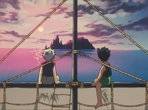 hunter x hunter 1999, hxh 1999, gon and killua, anime aesthetic Hxh 1999, Gon Killua, 90s Wallpaper, Broken Screen Wallpaper, App Anime, Naruto And Sasuke Wallpaper, Hxh Characters, Cool Backgrounds Wallpapers, Hunter Anime