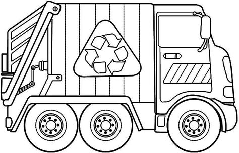 pre-k Garbage Truck Coloring Page, Dot Drawing, Recycling For Kids, Trash Truck, Monster Truck Coloring Pages, Birth Colors, Valentines Day Coloring Page, Shingle Colors, Valentines Day Coloring