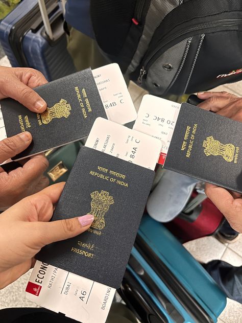 Boarding Passes Aesthetic, Indian Passport With Tickets, Indian Passport Aesthetic, Indian Passport Picture, Boarding Pass Aesthetic, Indian Passport, Chemistry Practical, Manifesting Life, Paris Travel Photography