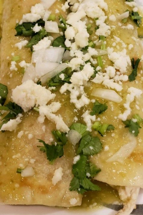 Green Enchiladas Authentic, Authentic Enchiladas Verdes, Authentic Green Enchiladas, Mexican Green Enchiladas Authentic, Authentic Enchiladas Chicken, Mexico In My Kitchen Recipes, Authentic Green Chicken Enchiladas, Mexican Enchiladas Authentic, Enchilada Verde Recipe