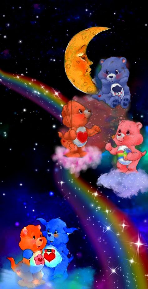 Carebear Wallpaper Iphone, Care Bares Wallpaper, Care Bears Wallpaper Iphone, Care Bears Aesthetic Wallpaper, Carebears Aesthetic Wallpaper, Care Bear Wallpaper, Care Bears Aesthetic, Care Bears Wallpaper, Funky Wall Paint