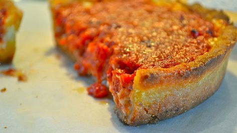 Gluten Free Chicago, Pizza Dishes, Gf Pizza, Chicago Style Pizza, Deep Dish Pizza, Gluten Free Pizza, Chicago Style, Gluten Free Dinner, Deep Dish